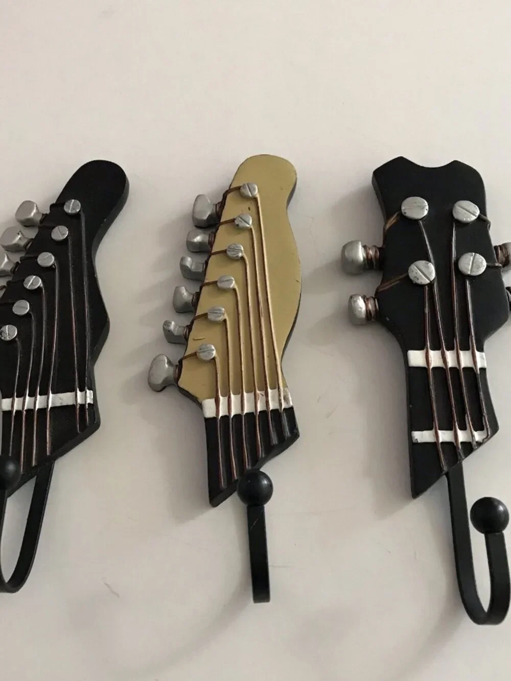 Guitar Wall Hooks Decorative Music Rock Musician Man Cave Metal Key Hook Pop Art